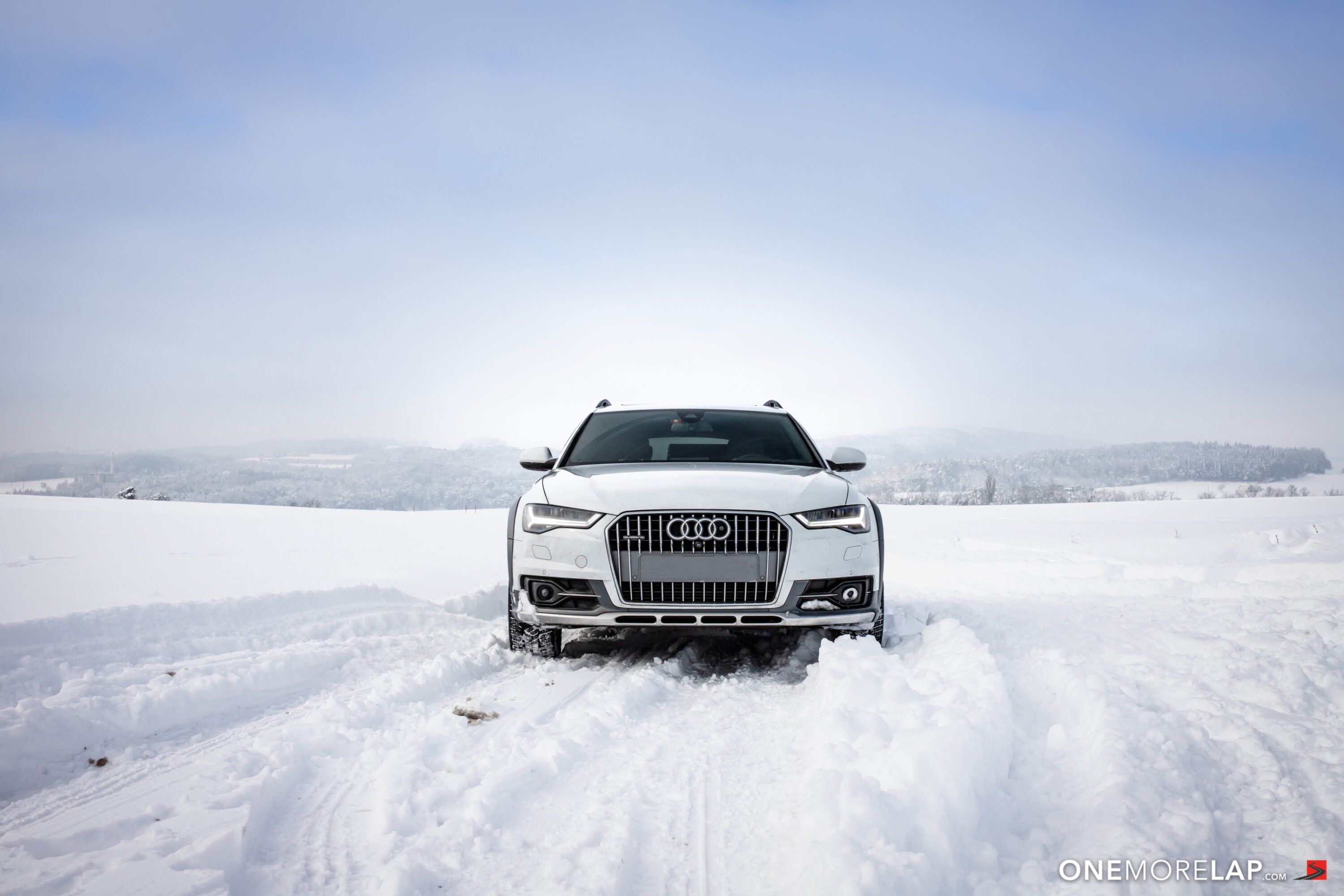 Im Schnee mit dem Audi A6 Allroad 3.0 BiTDI Quattro (4G C7 Facelift 2015)